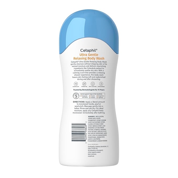 Cetaphil Ultra Gentle Relaxing Body Wash, - Image 9