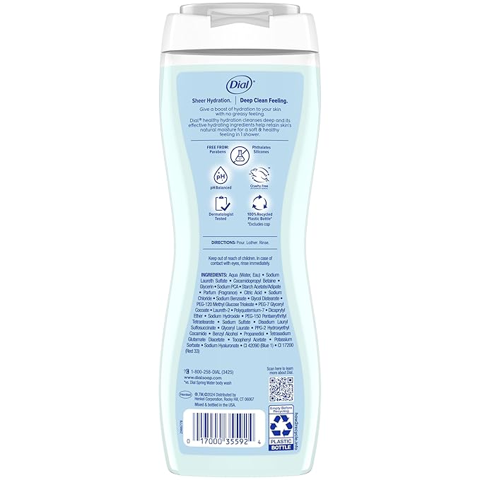 Dial Body Wash, Healthy Hydration, Hyaluronic Acid + Vitamin E, 16 fl oz - Image 6