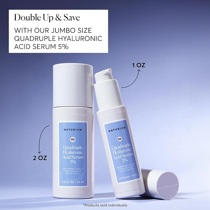 Naturium Quadruple Hyaluronic Acid Serum 5%, Hydrating & Plumping Face Serum - Image 4