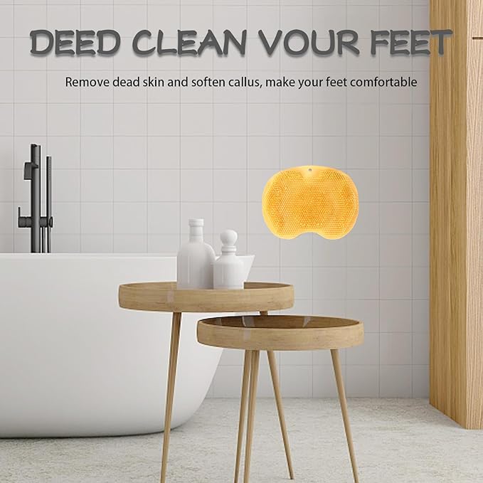 Shower Foot Scrubber, Wall Mounted Bath Massage Pad, Back Scrubber Back - Image 6