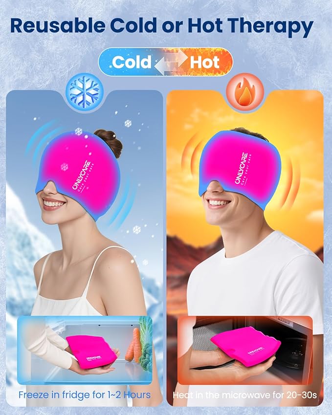 Upgraded Migraine Relief Cap, ONLYCARE Headache Relief Cap, Soothing Migraine - Image 7
