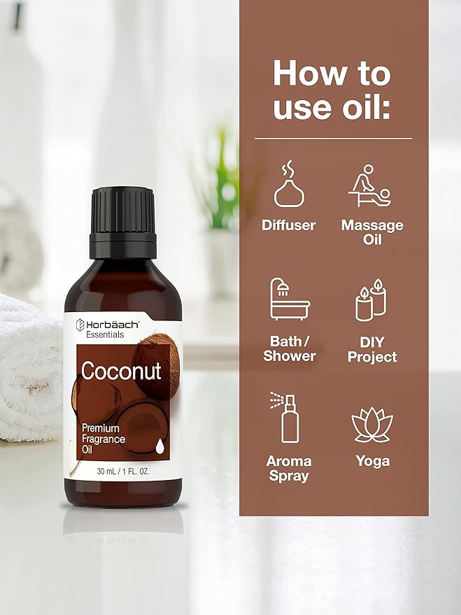 Horbäach Coconut Fragrance Oil | 1 fl oz | Premium Grade | - Image 3