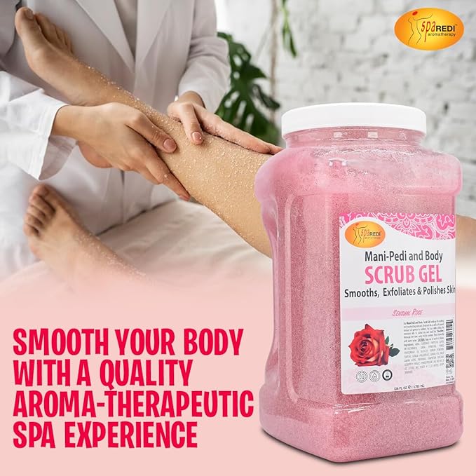 SPA REDI Professional Foot Scrub Gel – Dual-Action Pedicure Treatment | - Image 3