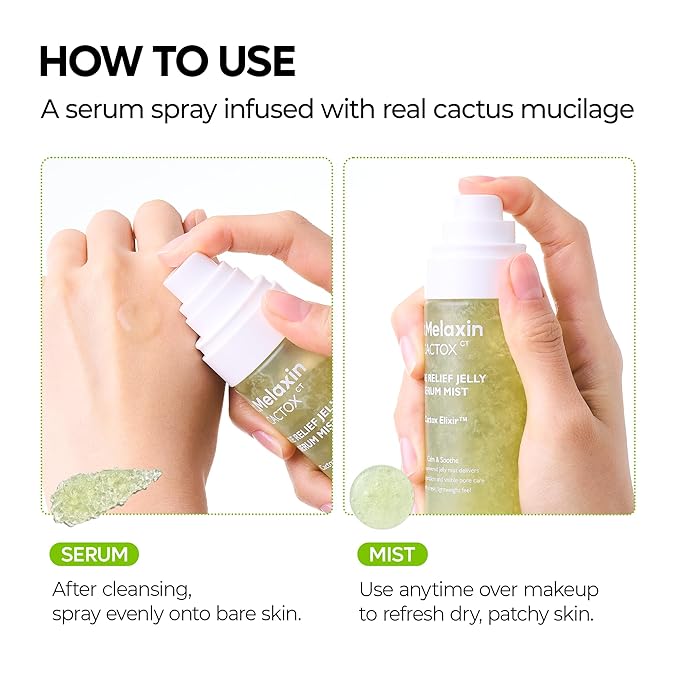 Dr.Melaxin Cactox Pore Relief Jelly Serum Mist, Instant Cooling Face Mist - Image 7