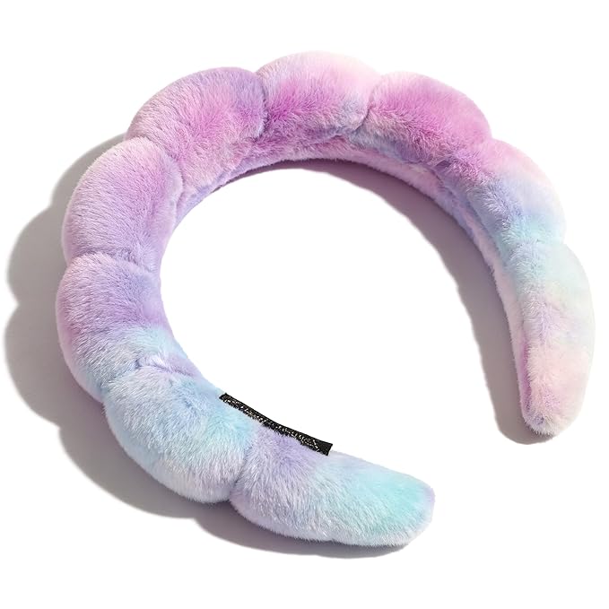 Ayesha Spa Headband for Washing Face Sponge Makeup&Skincare Headband Soft Fuzzy - Image 2