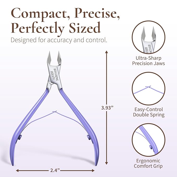 Professional Cuticle Cutter Stainless Steel Cuticle Nippers - Image 3