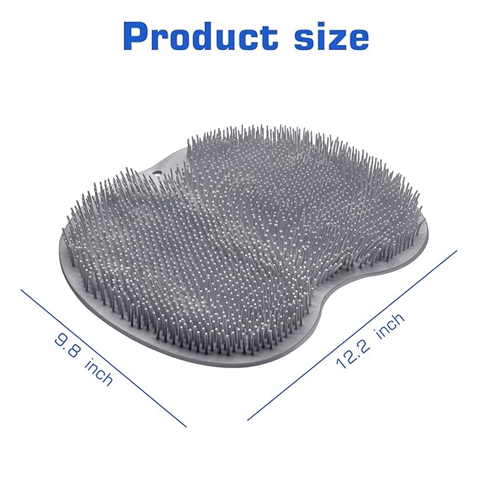 2PACK Shower Foot Scrubber Mat Back Washer Back Exfoliating Bath Wash Pad Wall - Image 7