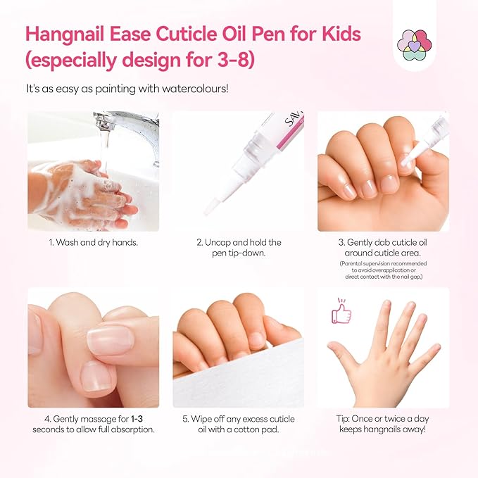 SAVILAND Cuticle Oil Pen for Kids: Plant-Based Nail Oil Pen 8-Hour Long-Lasting - Image 9