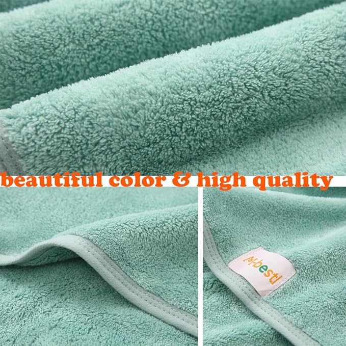 M-bestl 2 Pack Microfiber Hair Towel Wrap, Hair Drying Towel - Image 4