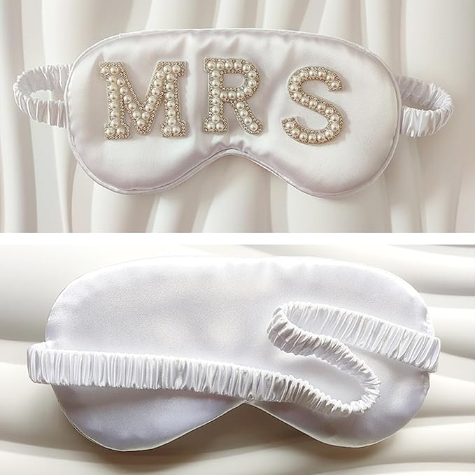 Bride Eye Mask, Pearl Bridal Shower Gifts to Adjust Night Sleep, Sleeping Maskes - Image 5
