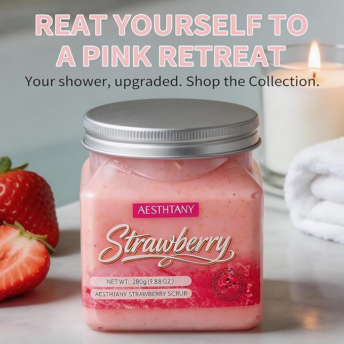 strawberry Body Scrub &Avocado Face & Body ScrubMoisturizing and Exfoliating - Image 6
