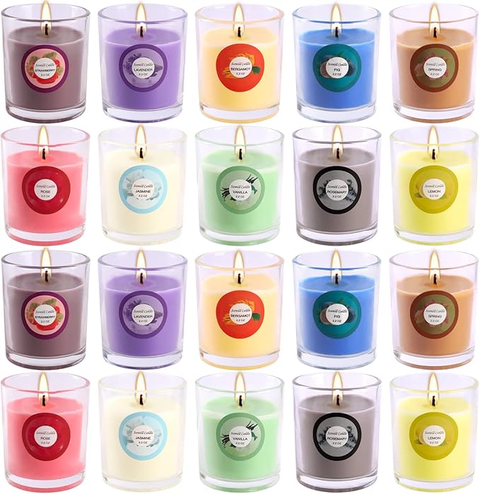 20 Pack Strong Scented Candles Gift Set - Image 9