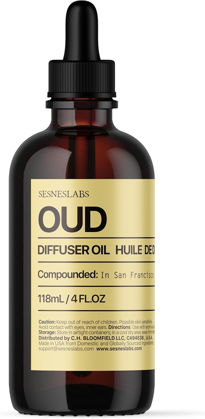 Oud Diffuser Oil, Niche Scent, Luxury Chinese Pepper, Tonka Bean, Musk by sesneslabs