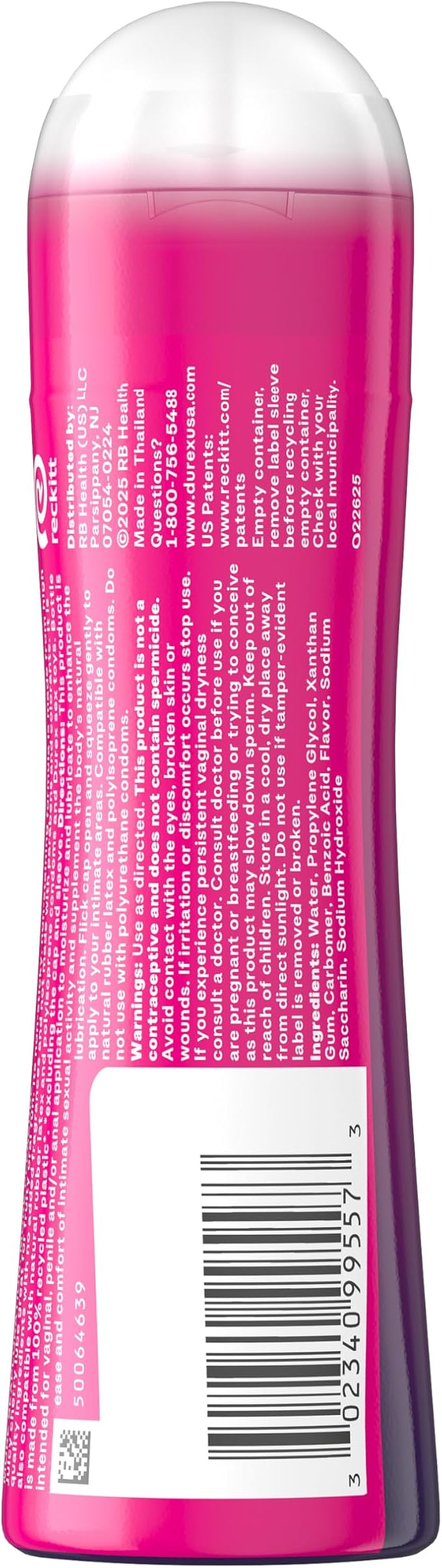 Durex Water Based Lube for Sex, Cherry Flavored, Anal & Sex Lube for Women & Men - Image 8
