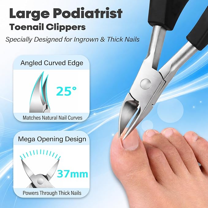 8-in-1 Heavy Duty Toenail & Fingernail Clippers - Image 4