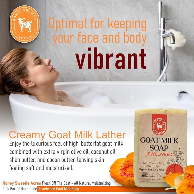 Honey Sweetie Acres Fresh Off The Goat All Natural Moisturizing 5 Oz Bar Of - Image 7