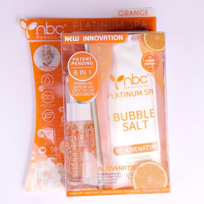 Pedicure Kit Foot Soak Set: Bubble Salt, Sugar Scrub, Massage Mask, Massage - Image 6