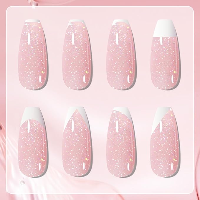 Born Pretty French Manicure Kit, Nail Stamper and 2Pcs Gel Nail Polish - Image 3