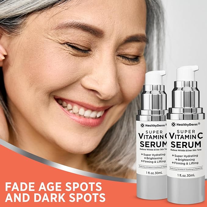 Super Vitamin C Serum for Women Over 70: Niacinamide, Vitamin C, Hyaluronic Acid - Image 3