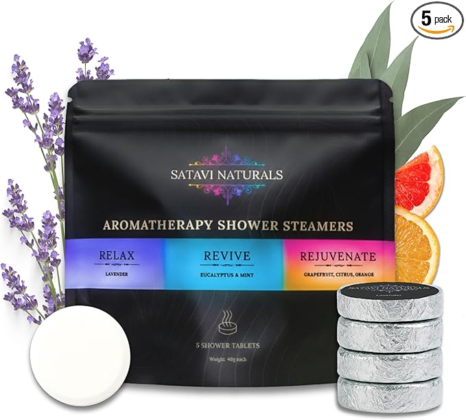 Shower Steamers Variety Pack – Aromatherapy Shower Bombs by SataviNaturals
