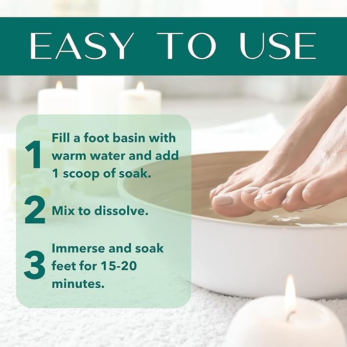 Laki Naturals Apple Cider Vinegar Foot Soak, Foot Detox Soak, Pedicure Soak - Image 5