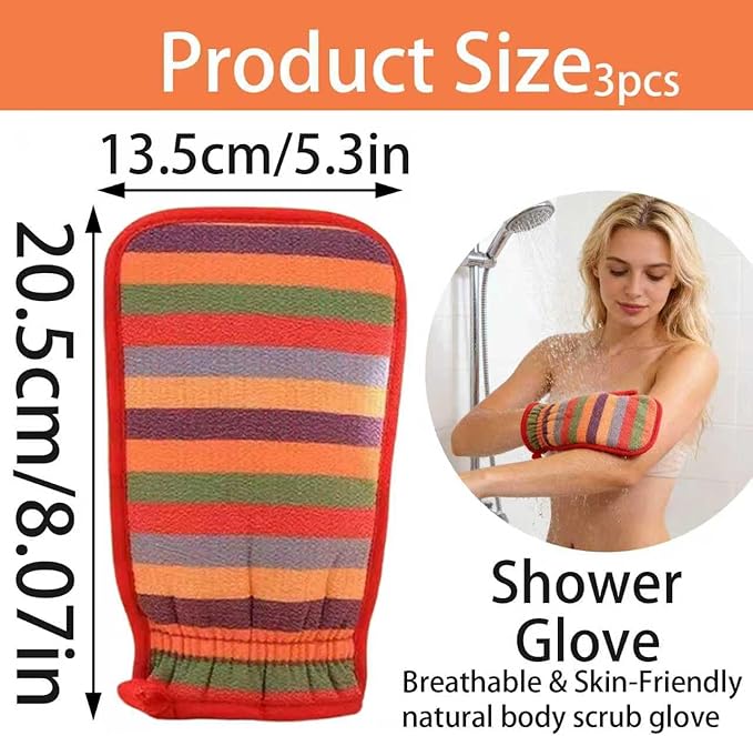 3Pcs Exfoliating Gloves, Exfoliating Glove - Image 2