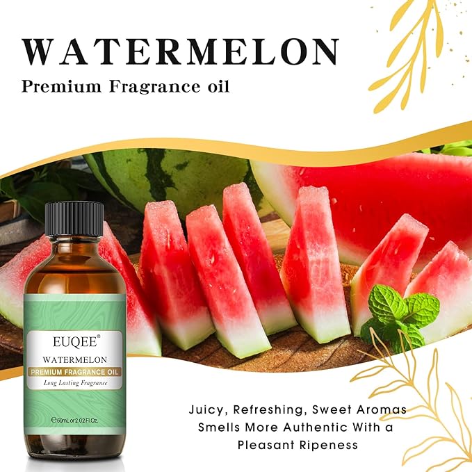 EUQEE 2.02 FL.OZ Watermelon Fragrance Oils, Essential Oils - Image 2