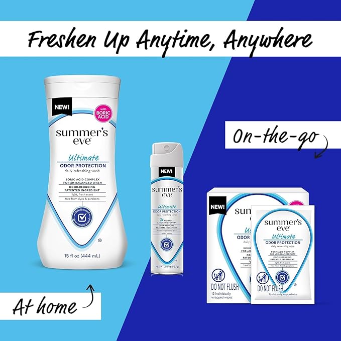 Summer's Eve Ultimate Odor Protection Bundle; Feminine Body Wash and Wipes - Image 6