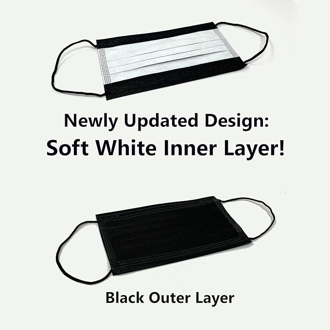 MAGICARE USA Made Black Face Masks, Disposable - Image 7