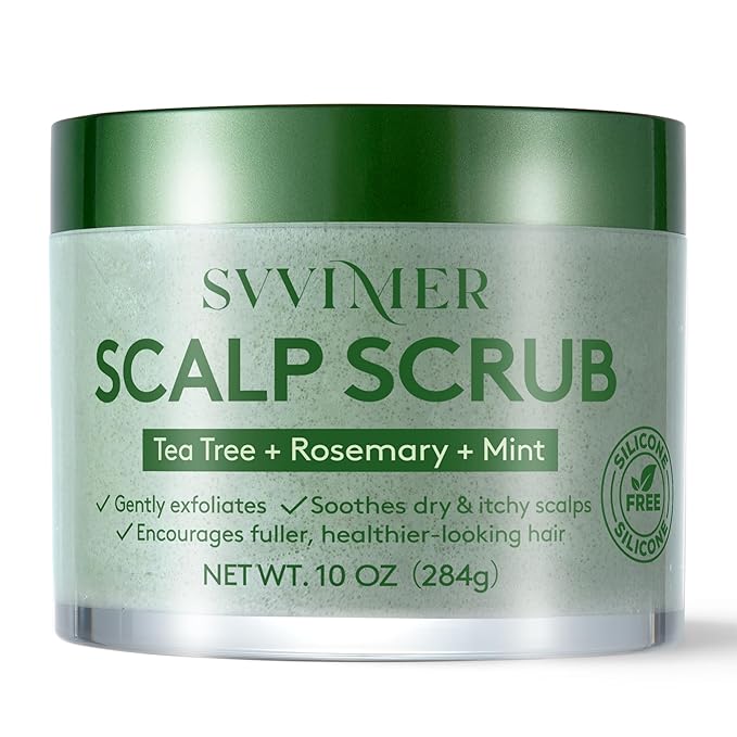 Svvimer Scalp Care Essentials – Scalp Scrub and Scalp Massager Brush Options by Svvimer