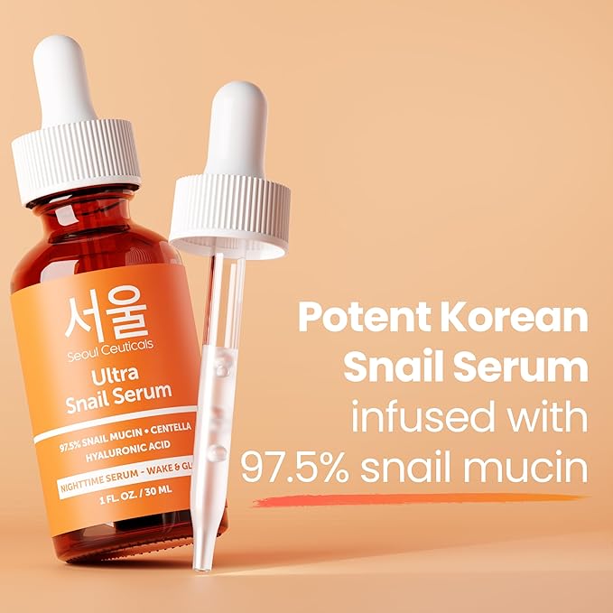 SeoulCeuticals Korean Skin Care 97.5% Snail Mucin Serum – K Beauty Skincare - Image 7