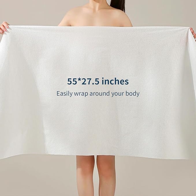 4 Pack Disposable Bath Towels Durable Large Portable Thicken Camping Towels - Image 3