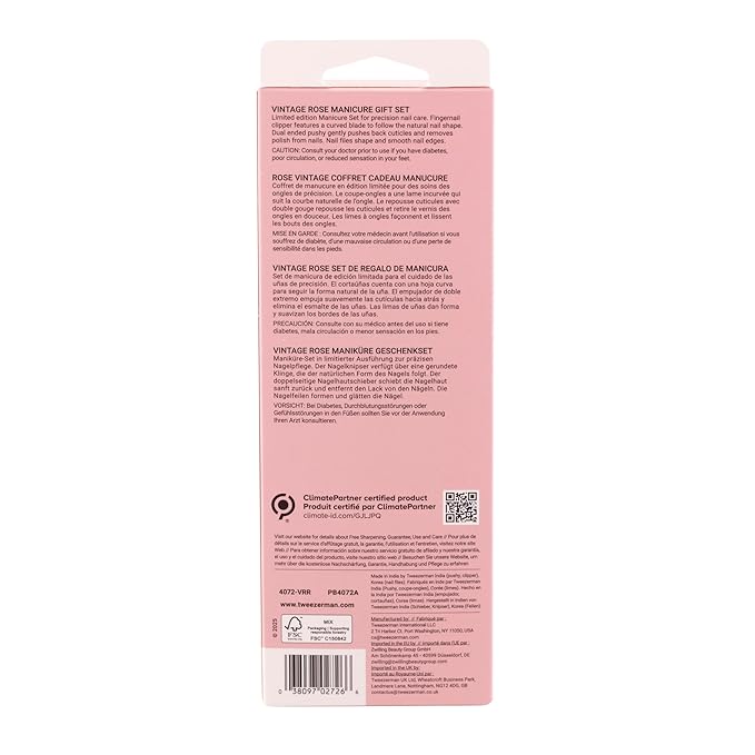 Tweezerman Vintage Rose Manicure Gift Set - Image 8