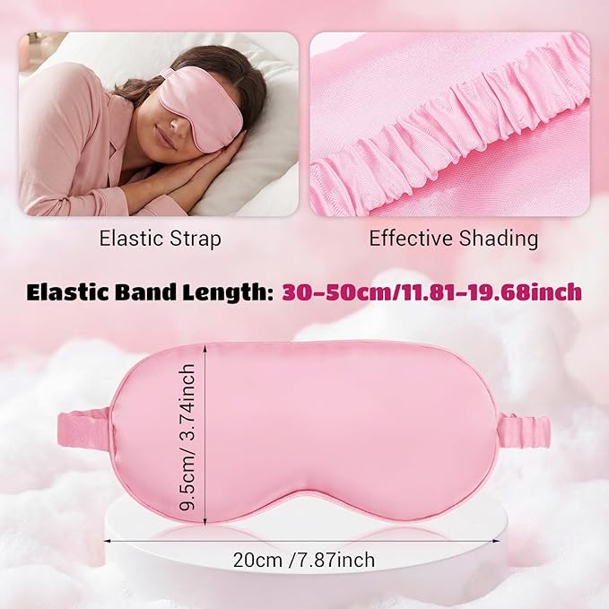 Cutecrop 50 Pcs Silk Sleep Mask Blackout - Image 2
