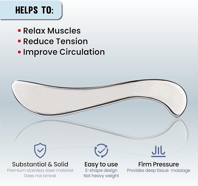 Muscle Scraper Tools, Stainless Steel Guasha Tool - Image 2