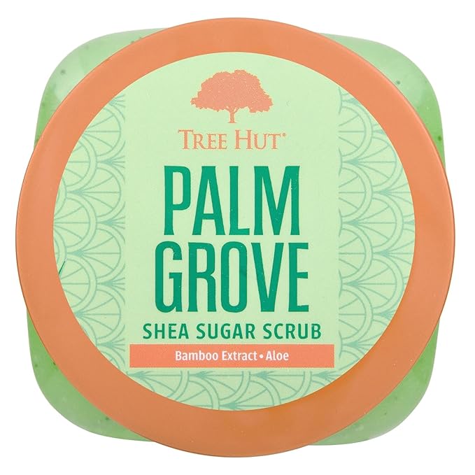 Tree Hut Palm Grove Shea Sugar Scrub, Exfoliating, Hydrating & Moisturizing - Image 2