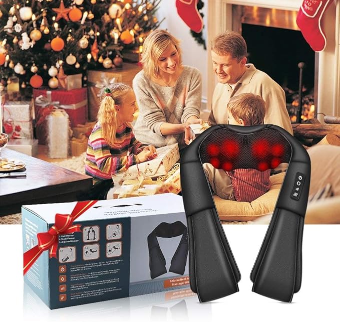 iKristin Neck Massager with Heat, Shiatsu Massager - Image 6