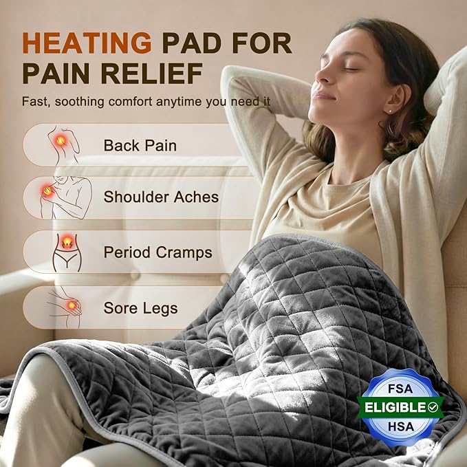 Heating Pad King Size for Back Neck & Shoulders - Image 2