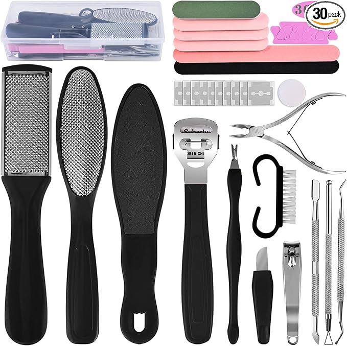 Professional Foot Care Kit, 30-Piece Pedicure Set by Unknown