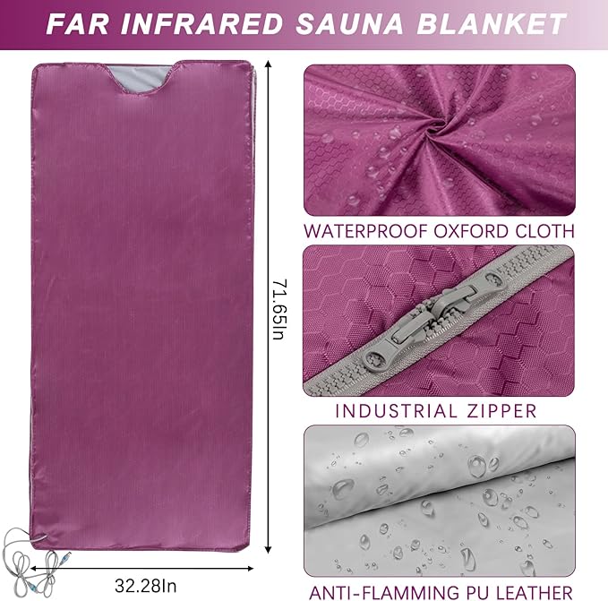 Infrared Sauna Blanket, Portable Home Sauna Blanket, Heat Healer Sauna Blanket - Image 2