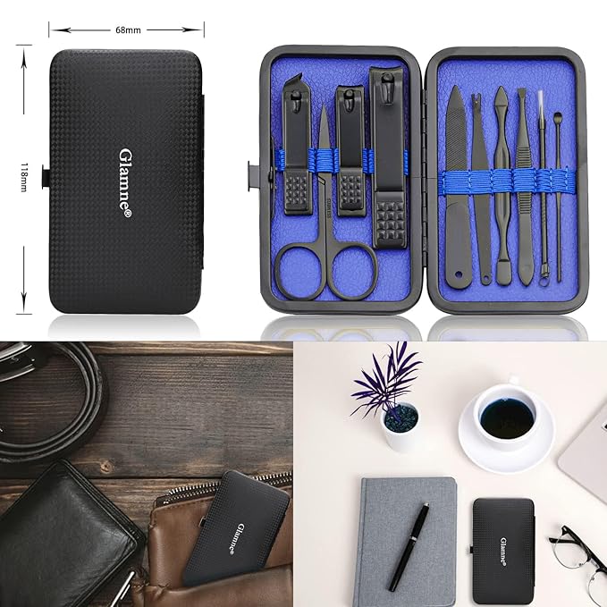 Glamne Manicure Set Nail Clippers Kit Professional Stainless Steel Nail Care - Image 7