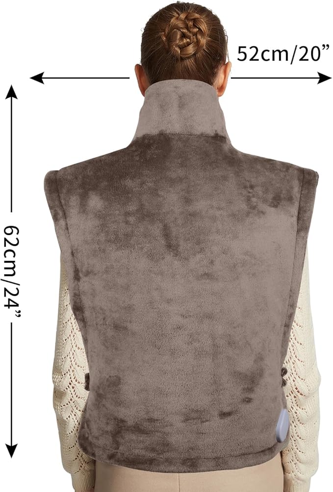 Ambershine 26"x35" XXXL King Size Neck& Shoulder& Back Heating Pad - Image 5