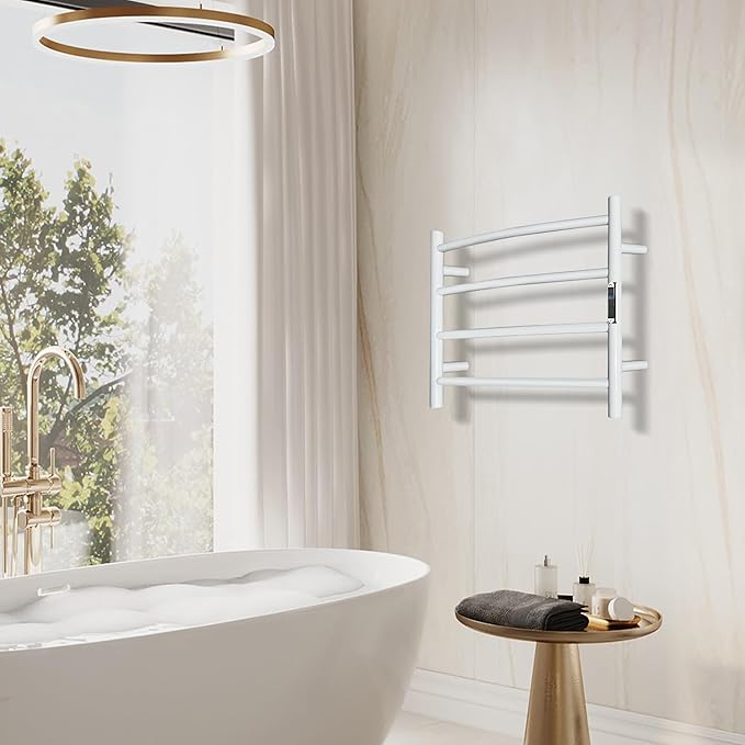 Towel Warmer with Built-in Timer Bathroom Wall Mounted Bath Towel Heater - Image 7