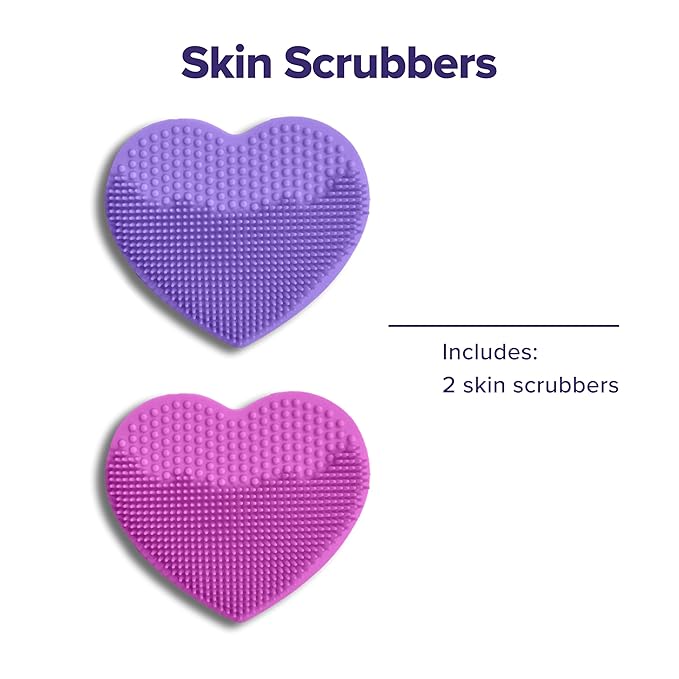 Plum Beauty Heart-Shaped Silicone Skin Scrubber – Manual Facial Cleansing Brush - Image 7