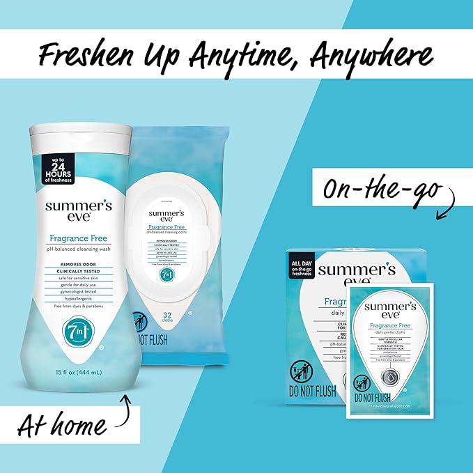Summer's Eve Fragrance Free All-Over Feminine Wash, Gentle pH-Balanced Body Wash - Image 6