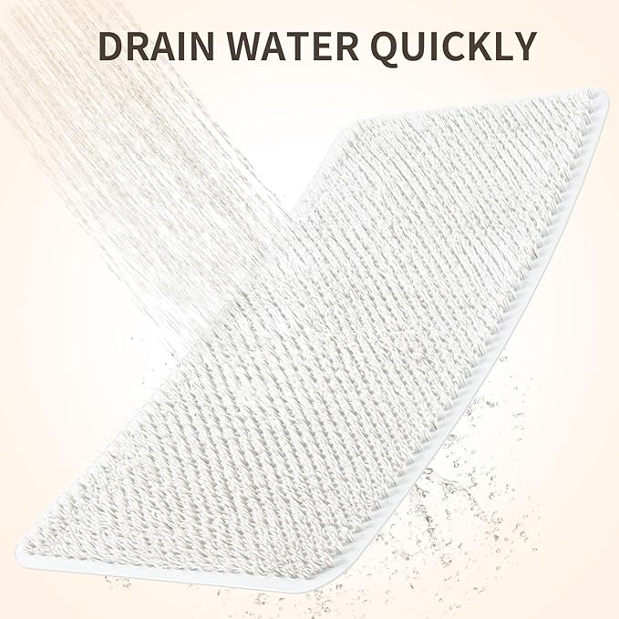 Yolife Shower Foot Scrubber Mat, Anti-Slip Bath Mat - Image 4