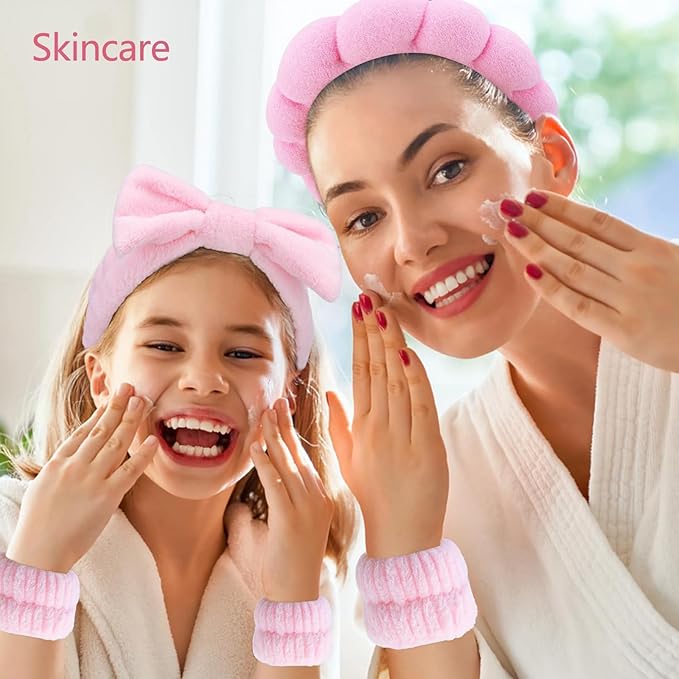 6 Pcs Elastic Microfiber Spa Headband Set - Image 4