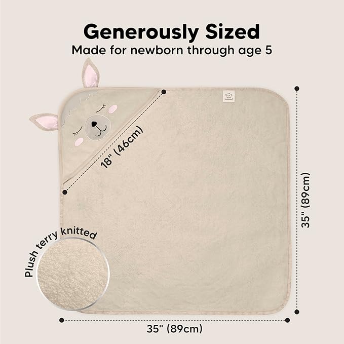 KeaBabies Hooded Baby Towel for Newborn - Image 4