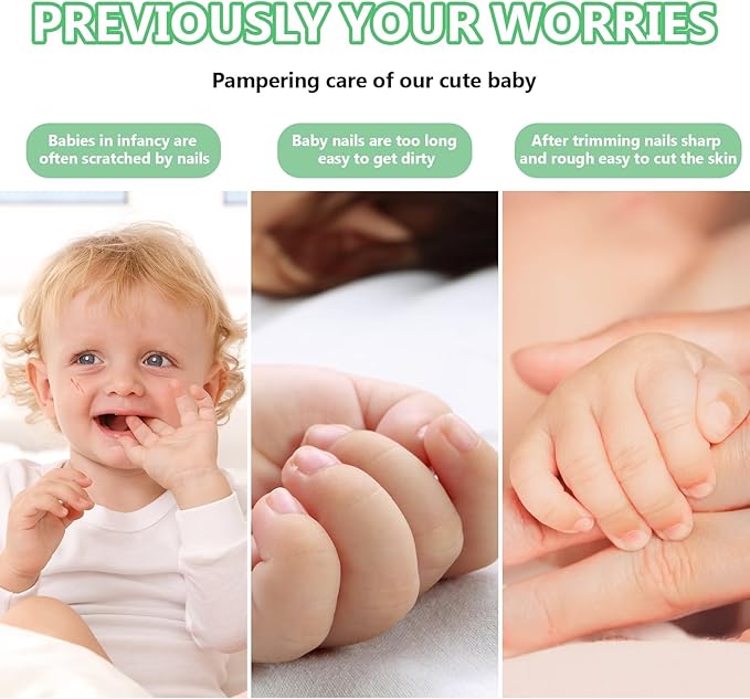 Qunlions life Baby Nail Trimmer Electric, 6 in 1 Rechargeable Baby Nail - Image 5