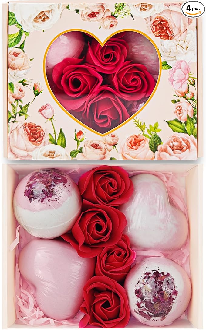 Valentines Bath Bombs Shower Steamers: Handmade Natural Bath Balls by Unknown